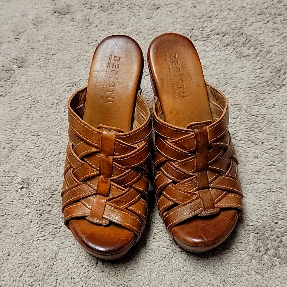 Bed Stu Brown Wedges